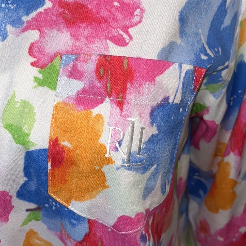 Vintage  LAUREN  Ralph Lauren colorful top - Picture 8 of 9